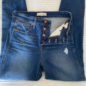 Madewell 10” high rise skinny Jean